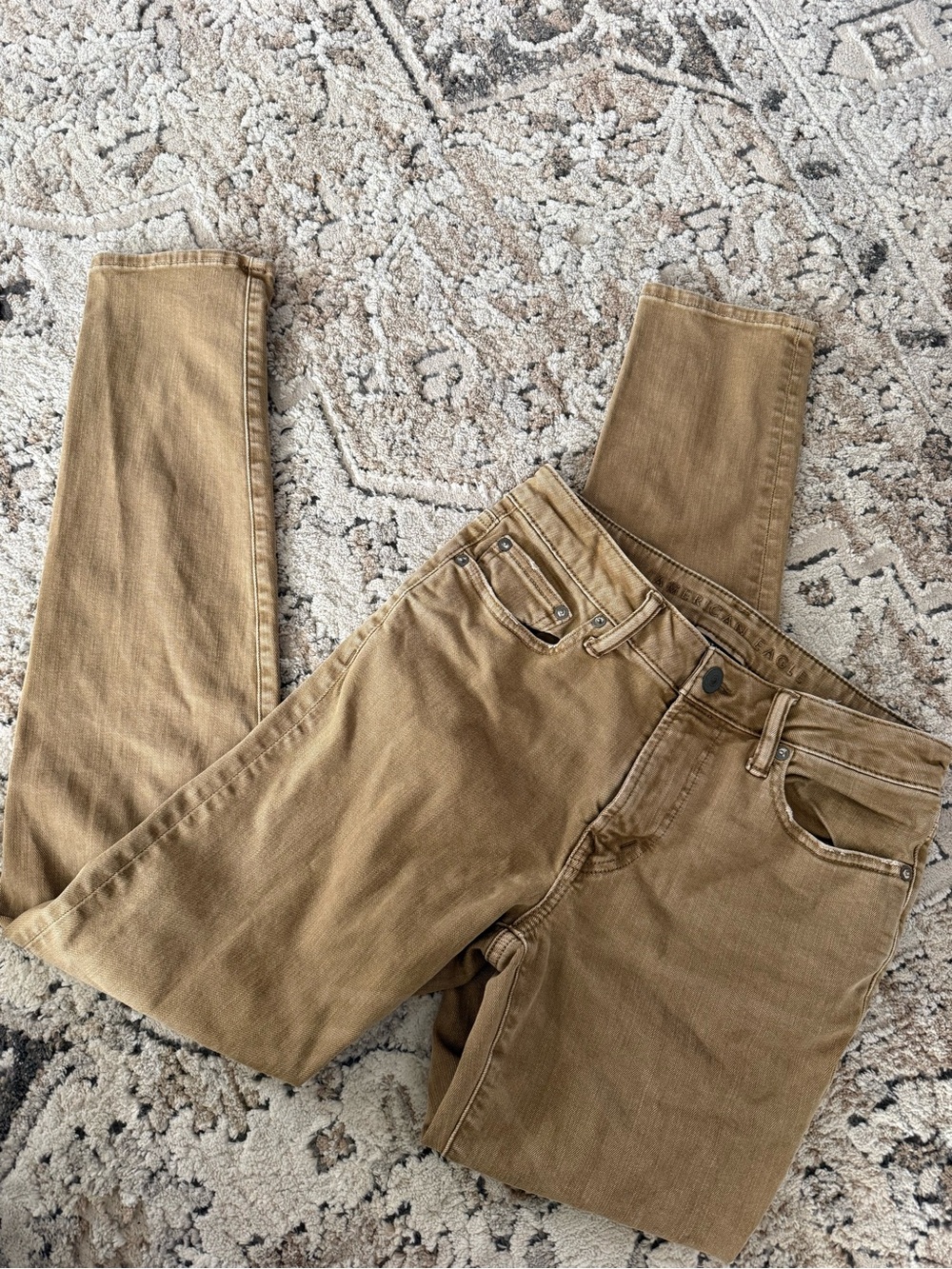 American Eagle Outfitters Men's Slim Tan Jeans